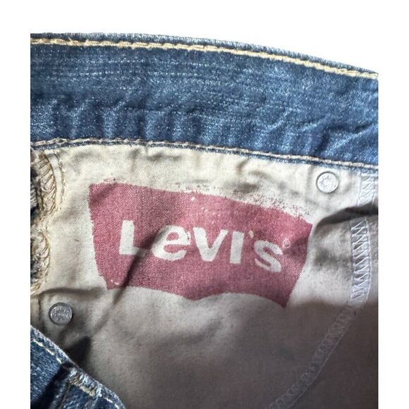 Levi's 527 Women's Sz 14 R 27 x 27 Bootcut Dark Wash Red Tab Denim Jeans - Picture 4 of 10